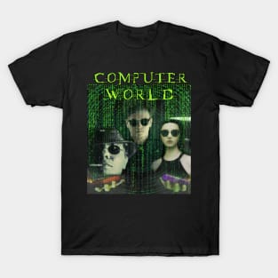 Computer World Matrix Parody Boot Off Brand Knock Off Meme AI Technology T-Shirt